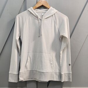 Kuhl Women's Stria Hoody Pullover Hoodie Gray White Striped Hiking Size XS